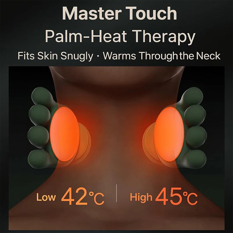 Masseur Cervical Shiatsu 4D — Cou et Épaules | Chaleur et Sans Fil |