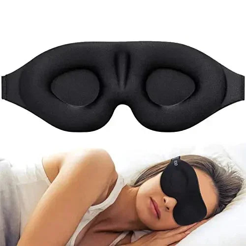 Masque de Sommeil 3D Ergonomique — Occultation Totale pour un Sommeil Profond