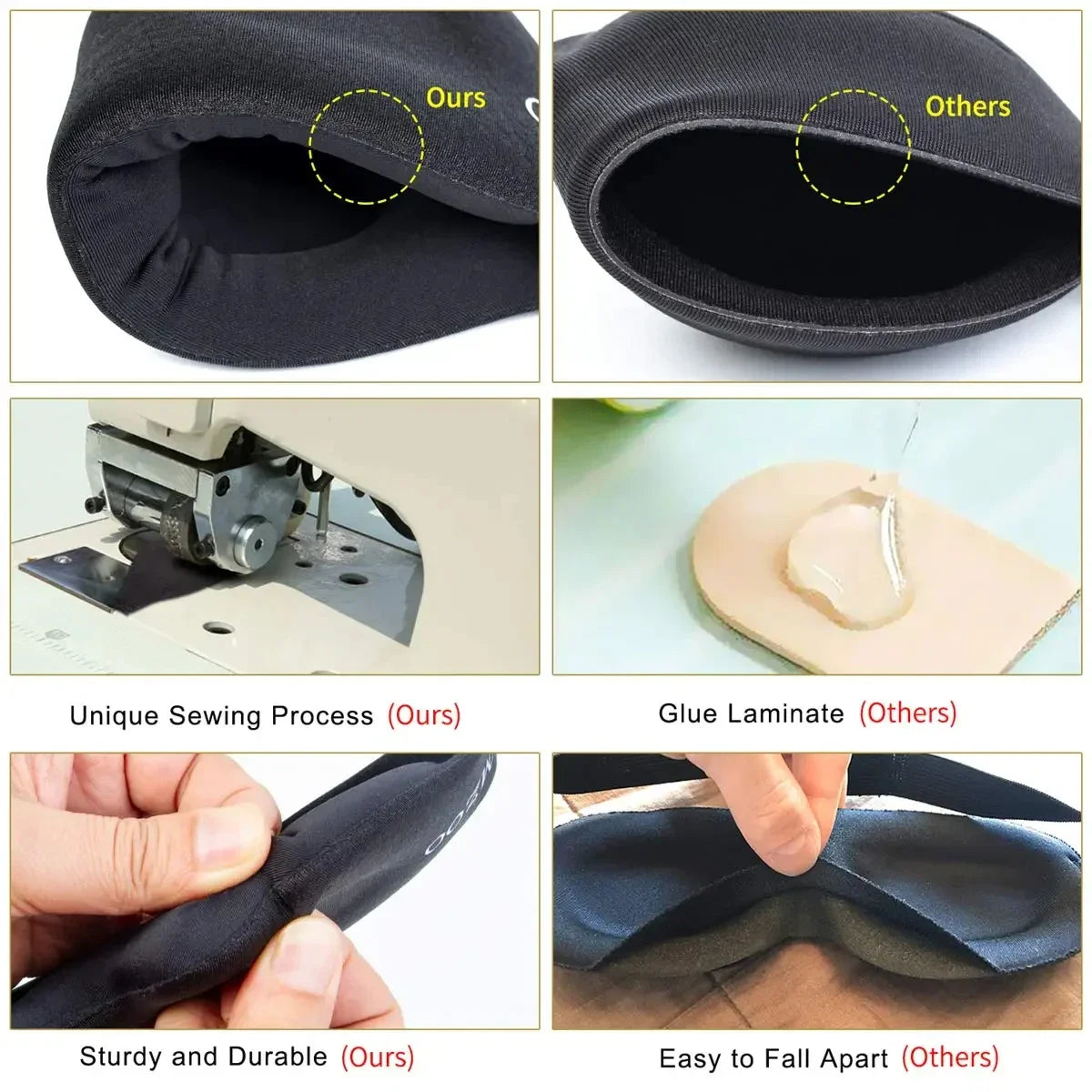 Masque de Sommeil 3D Ergonomique — Occultation Totale pour un Sommeil Profond