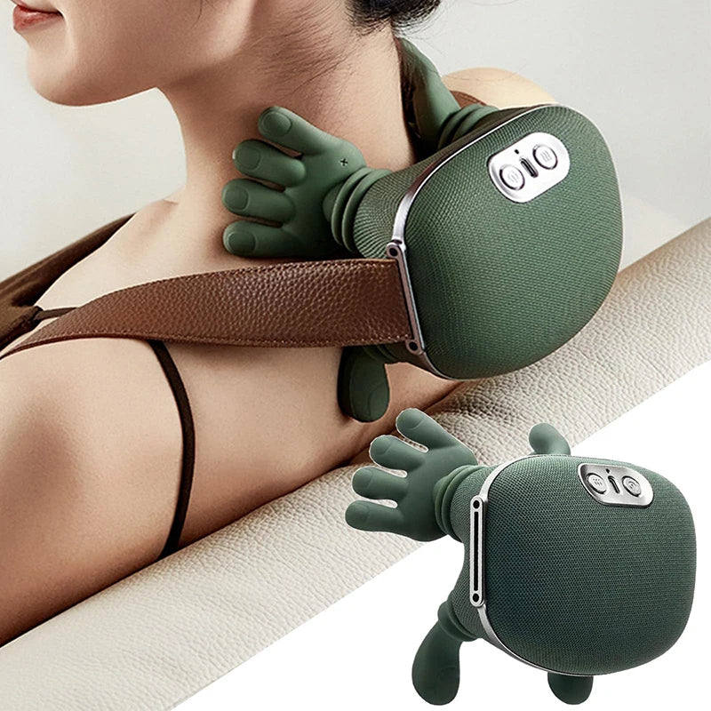 Masseur Cervical Shiatsu 4D — Cou et Épaules | Chaleur et Sans Fil |