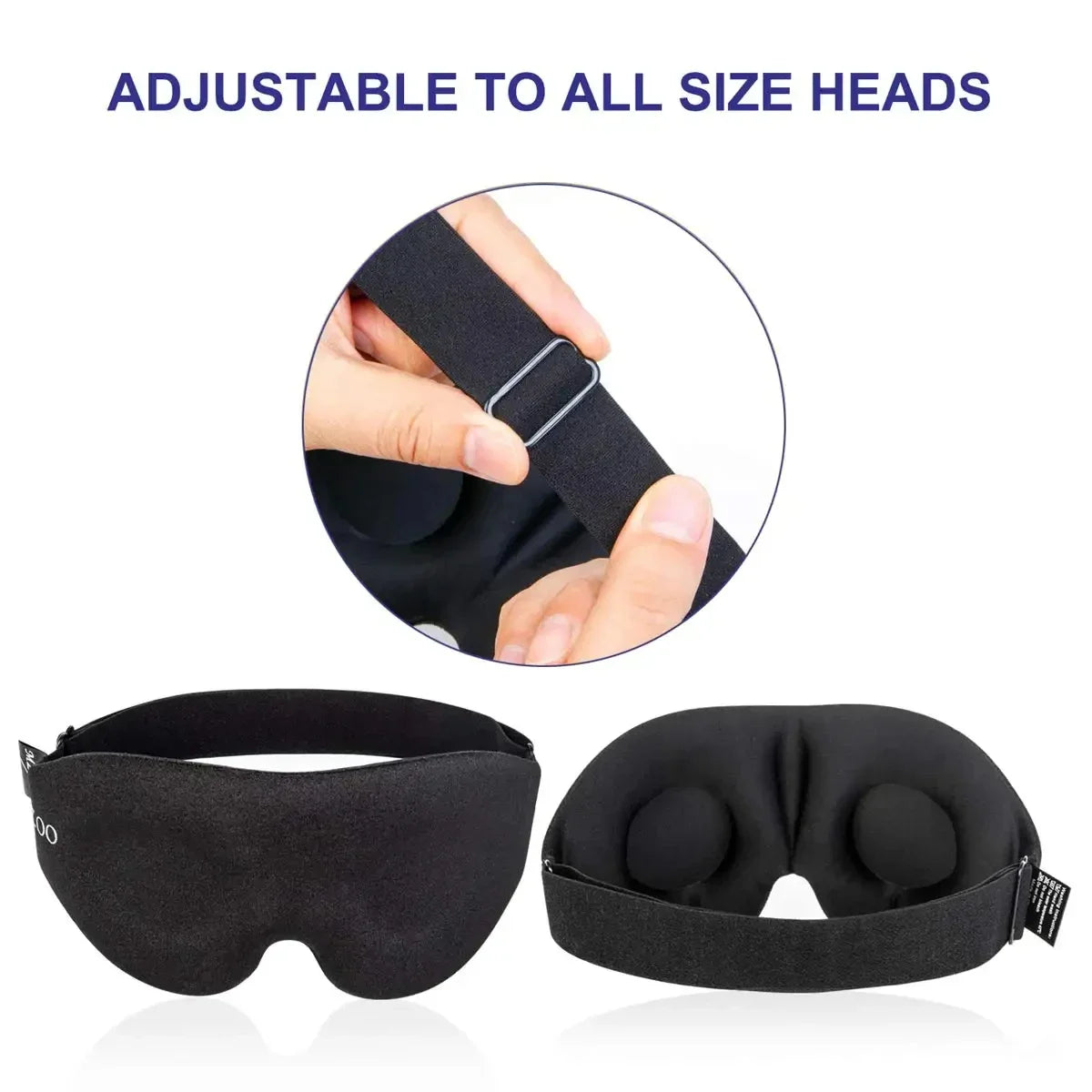 Masque de Sommeil 3D Ergonomique — Occultation Totale pour un Sommeil Profond